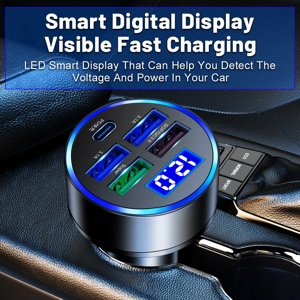 5-Port Universal SpeedCharge Car Adapter