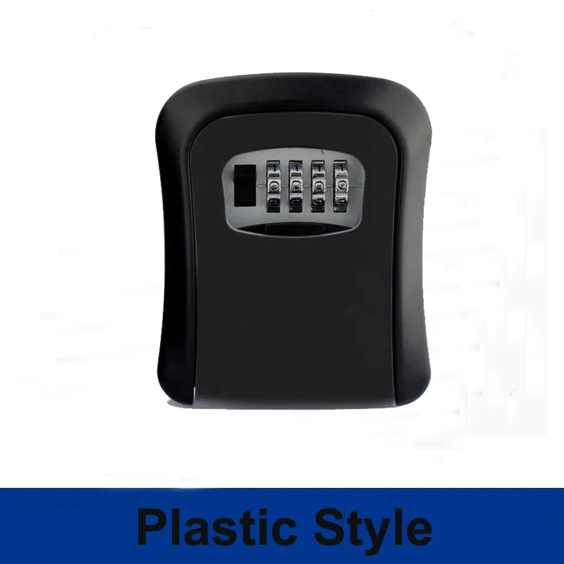 4 Digit Combination Key Lock Box Aluminum Wall Mounted Key Lockbox