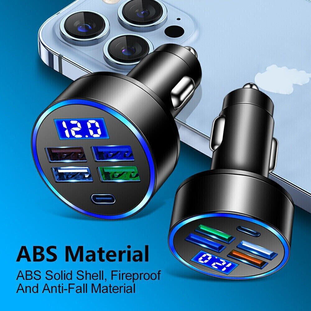 5-Port Universal SpeedCharge Car Adapter