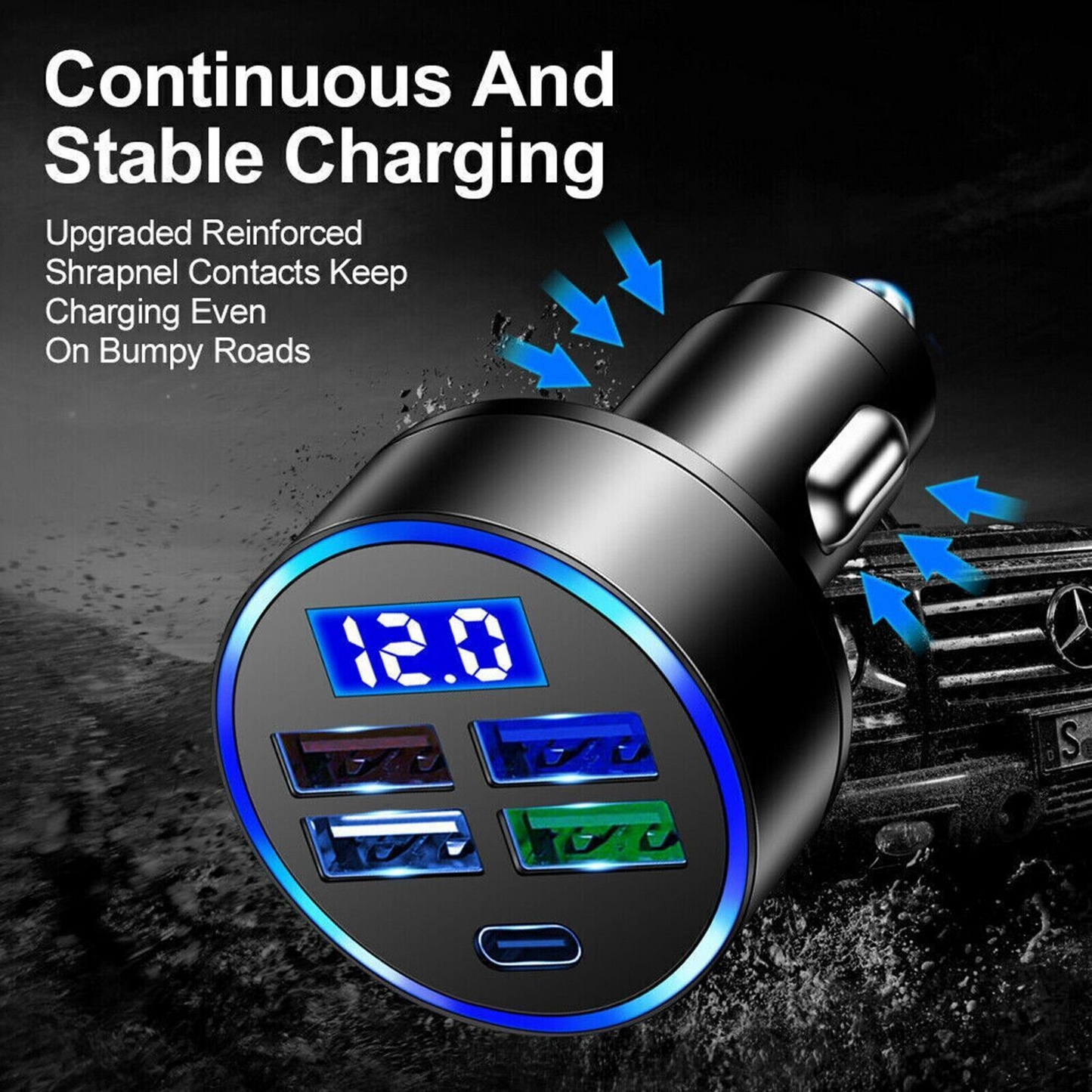 5-Port Universal SpeedCharge Car Adapter