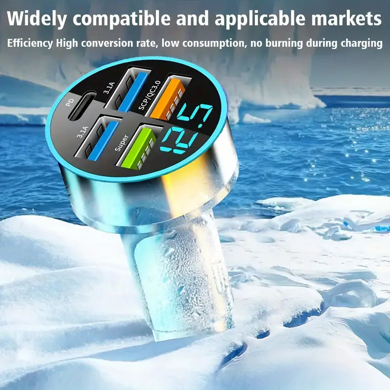 5-Port Universal SpeedCharge Car Adapter
